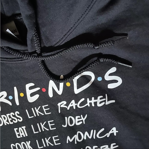 FRIENDS TV Show Hoodie Black Sweatshirt - Picture 5 of 10